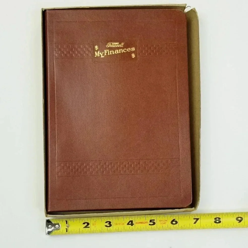 Trussell My Finances Vintage Accounting With Box Yellow Envelopes Copyright 1961